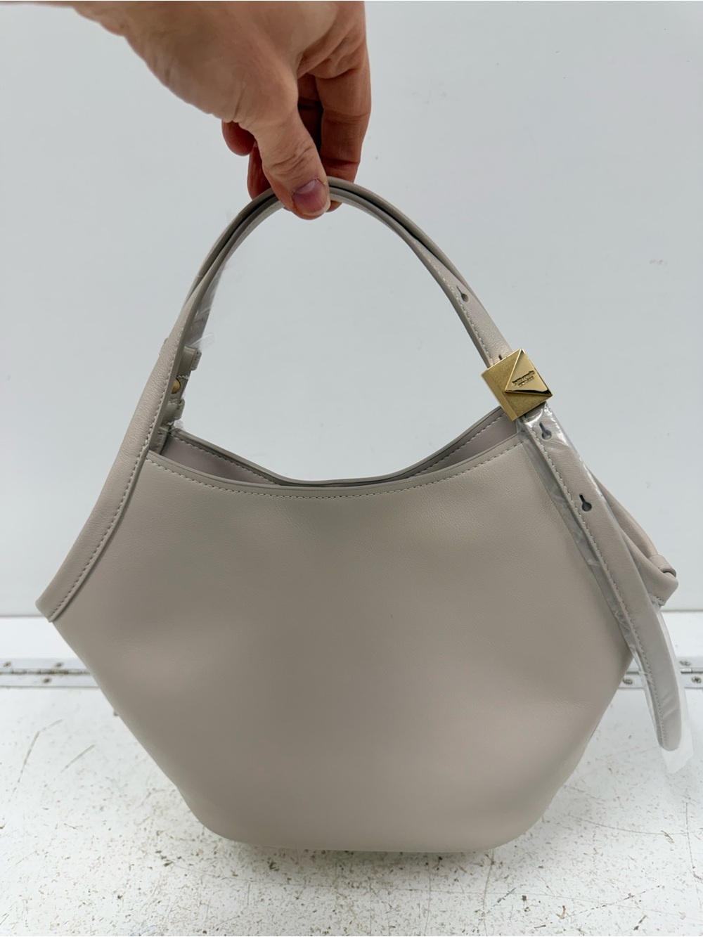 Kate Spade Deco Small Tulip Tote Bag- quartz pebble NWT
